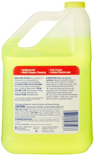 Mr. Clean Summer Citrus cleaner spritzes onto a kitchen counter for sparkling results