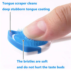 MR LION tongue brush orange—ergonomic grip for adults and kids.