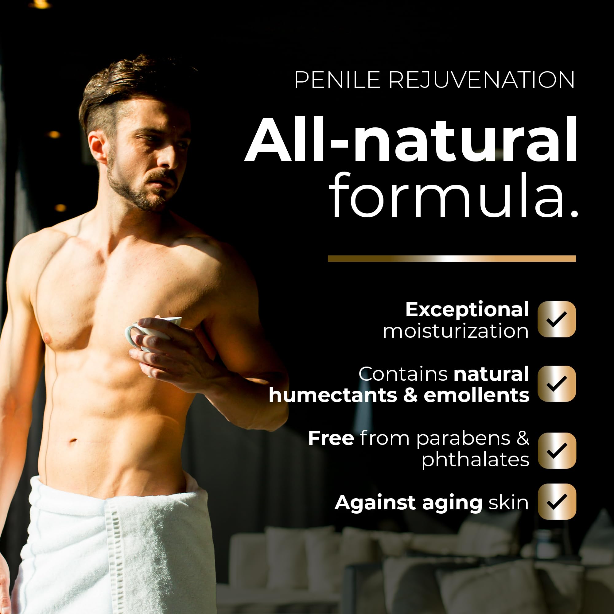 Mr. Men penile cream being applied with smooth, non-greasy finish.