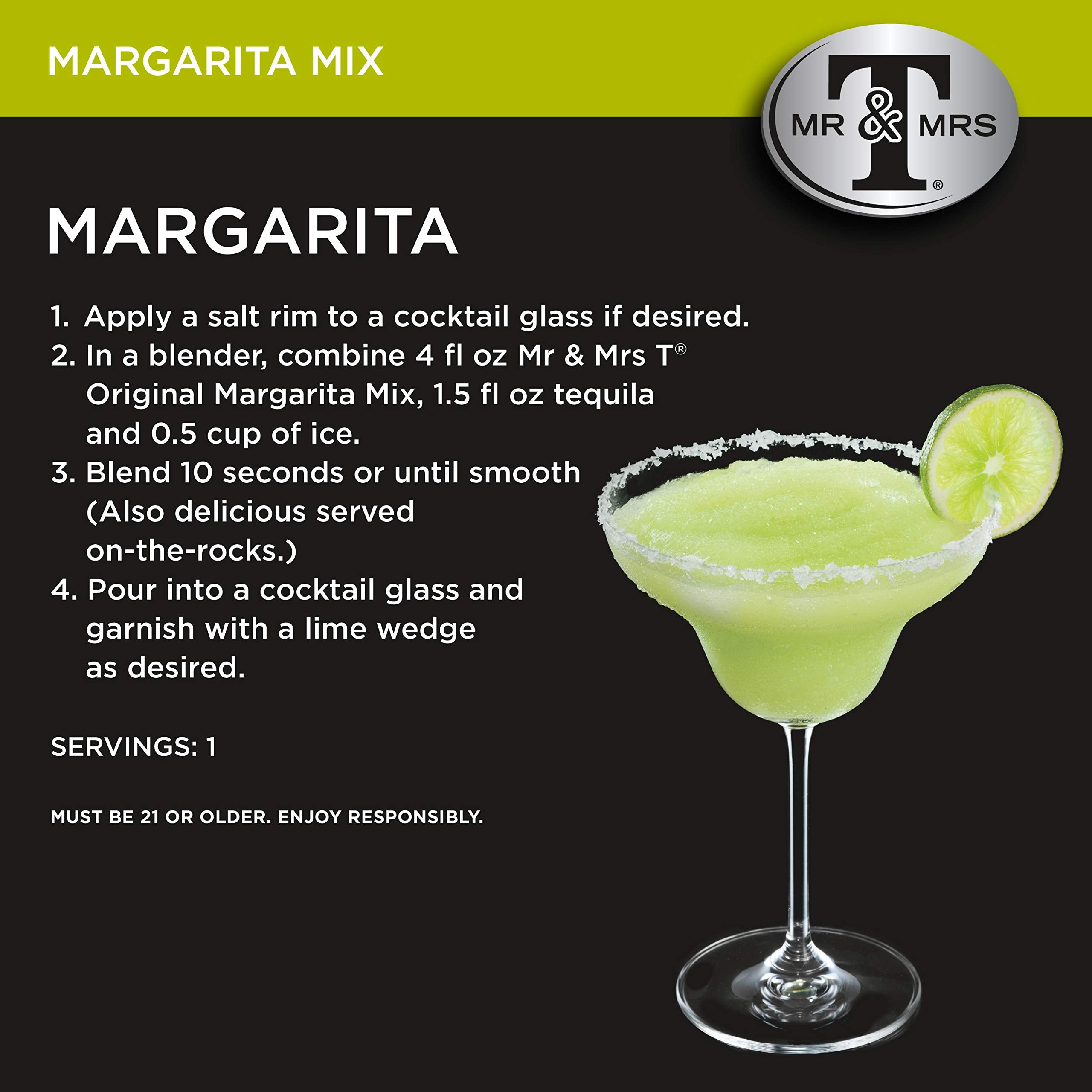 Orange zest hints enhance flavor for refreshing margaritas and mocktails.