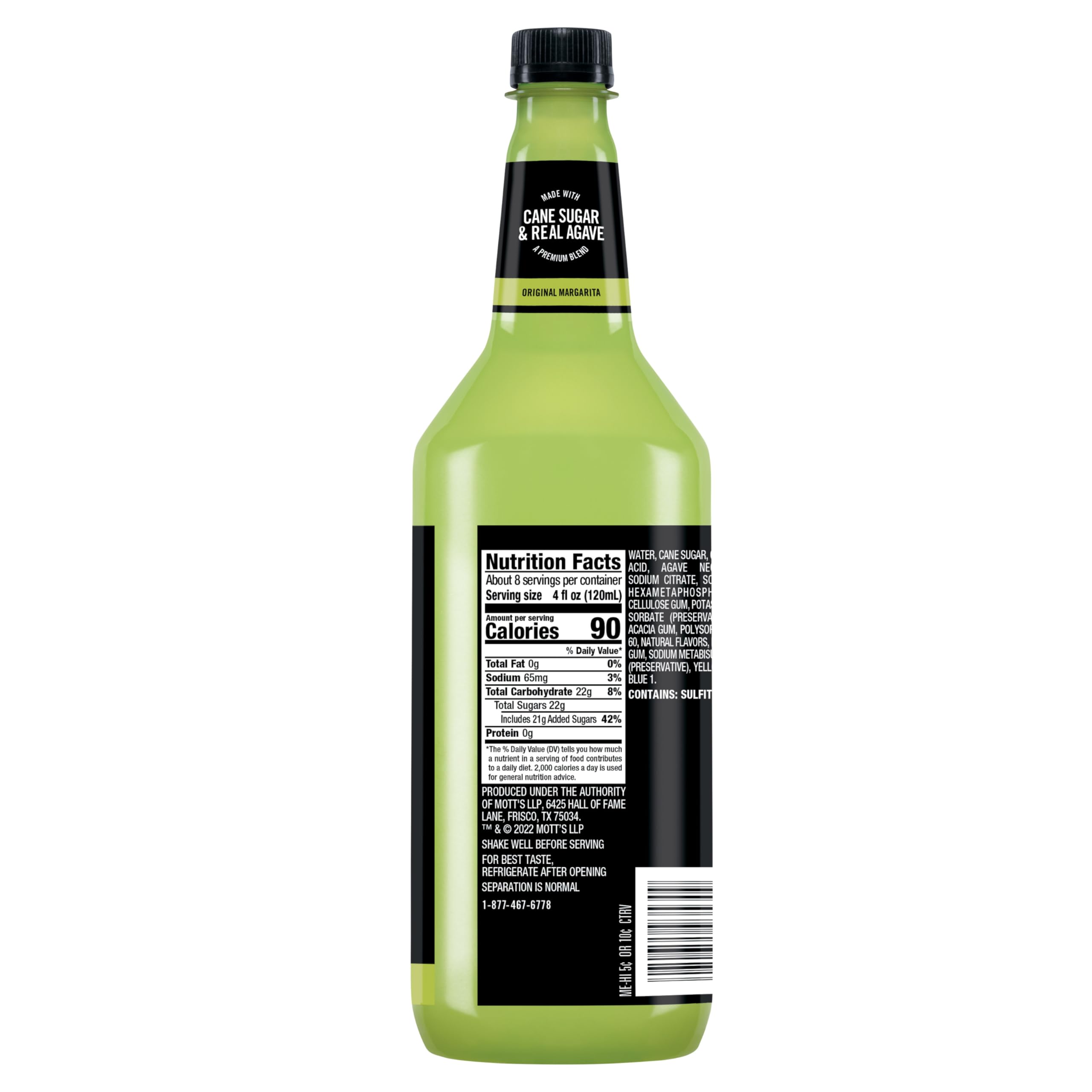Ready-to-mix bottle showcasing tangy lime with orange zest for vibrant cocktails.