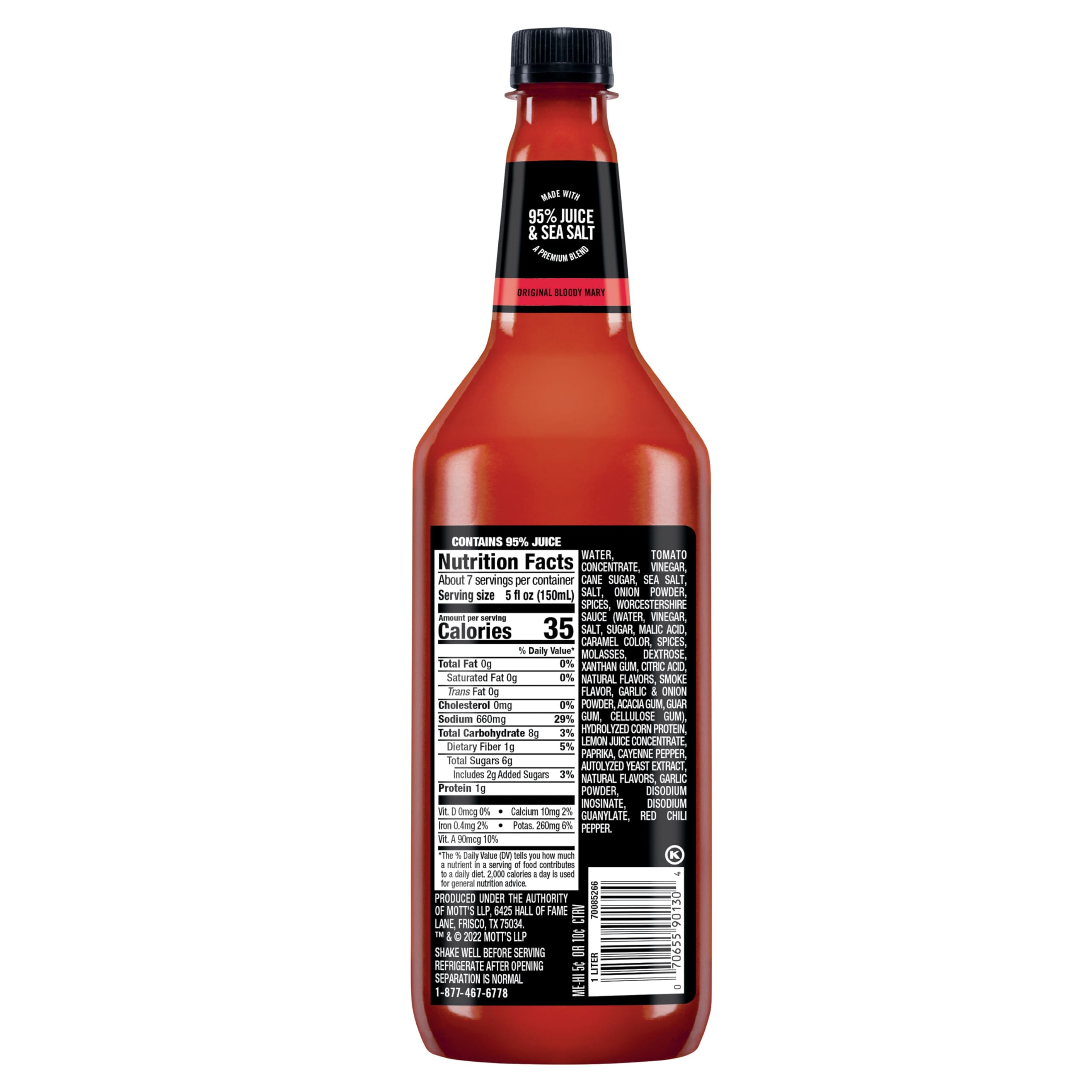 Mr and Mrs T Original Bloody Mary party presentation highlights crowd-pleasing color and aroma.
