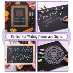 Eight reusable chalkboard labels in assorted shapes for jars.