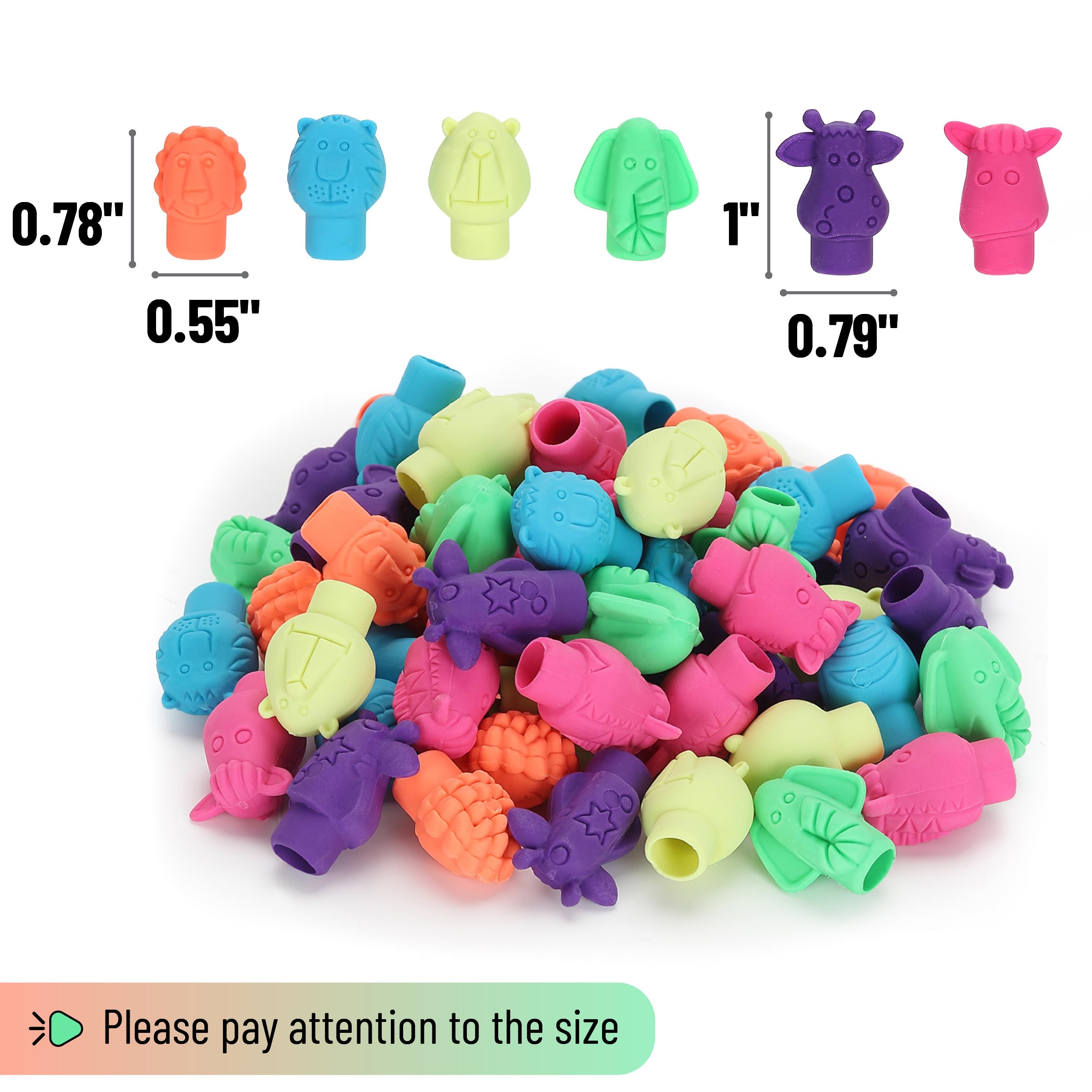 Mr. Pen Animal pencil top eraser owl design; helps brighten writing time