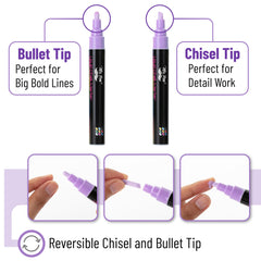 Mr. Pen markers use erasable water-based ink for easy cleanup.