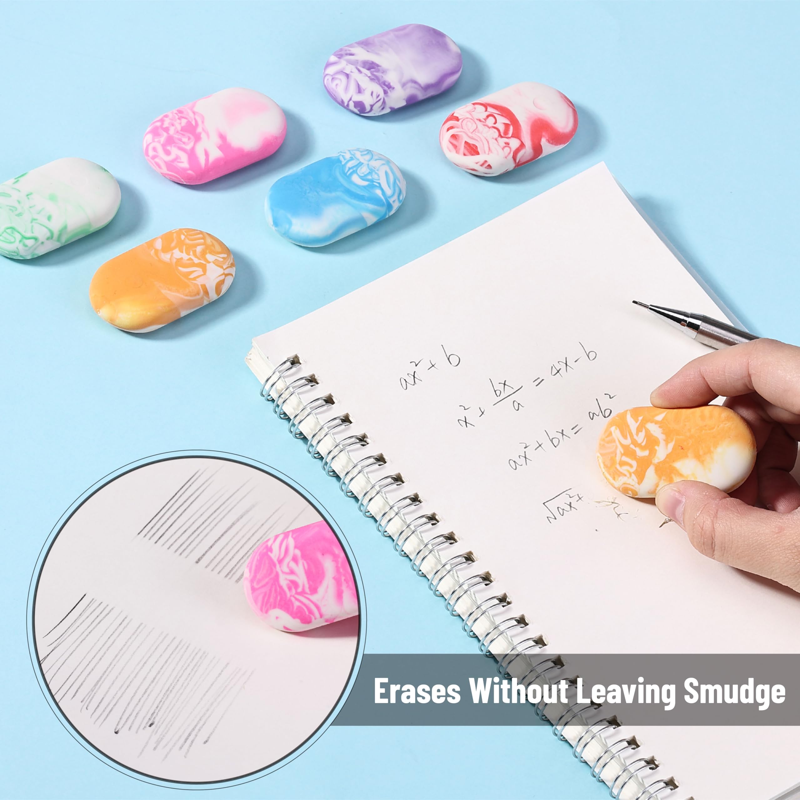 Mess-free erasing keeps sketches tidy for teachers and students alike.