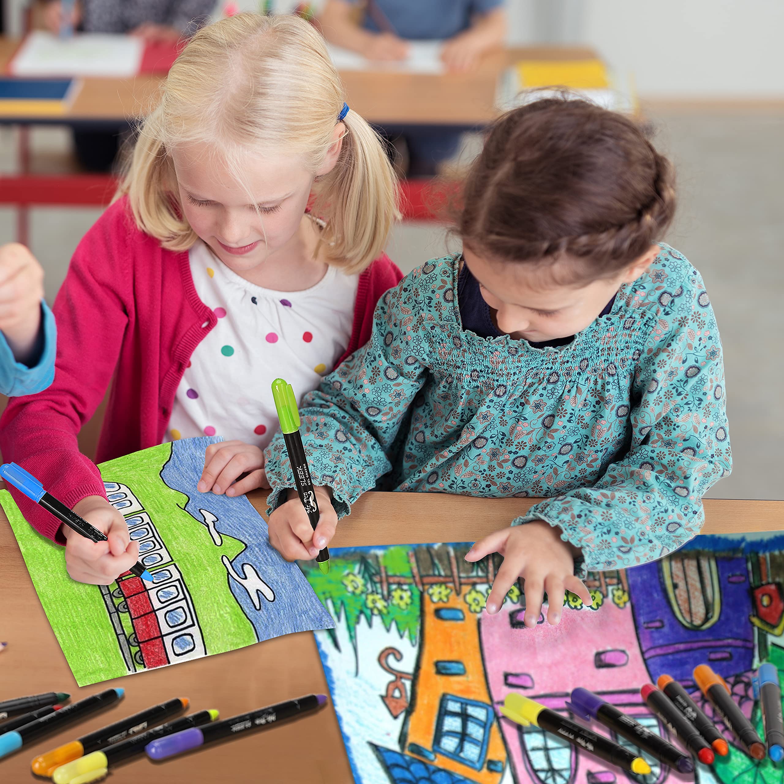 Kids and adults enjoy a smooth, colorful art experience.