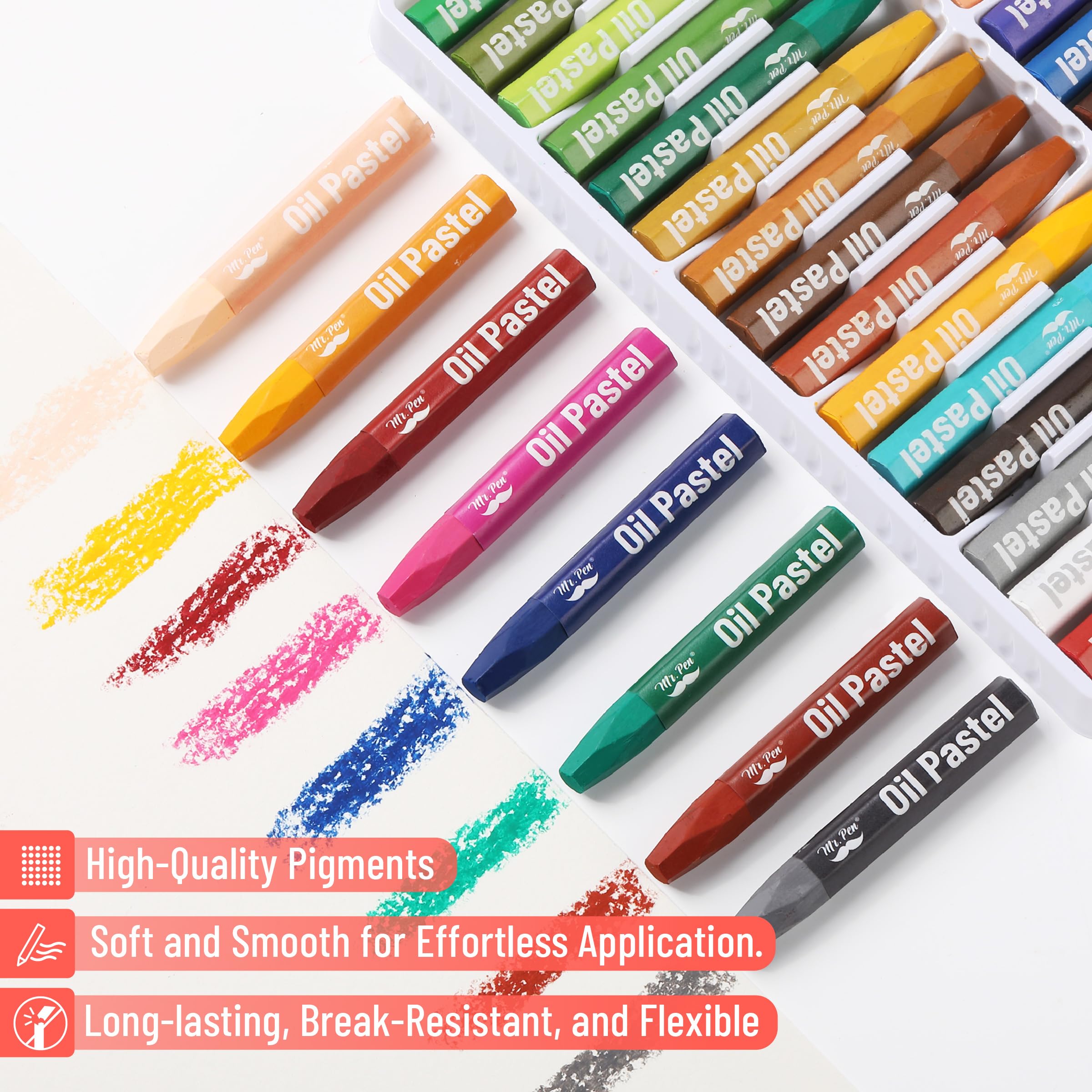 Mr. Pen oil pastels are a reliable addition to any art kit