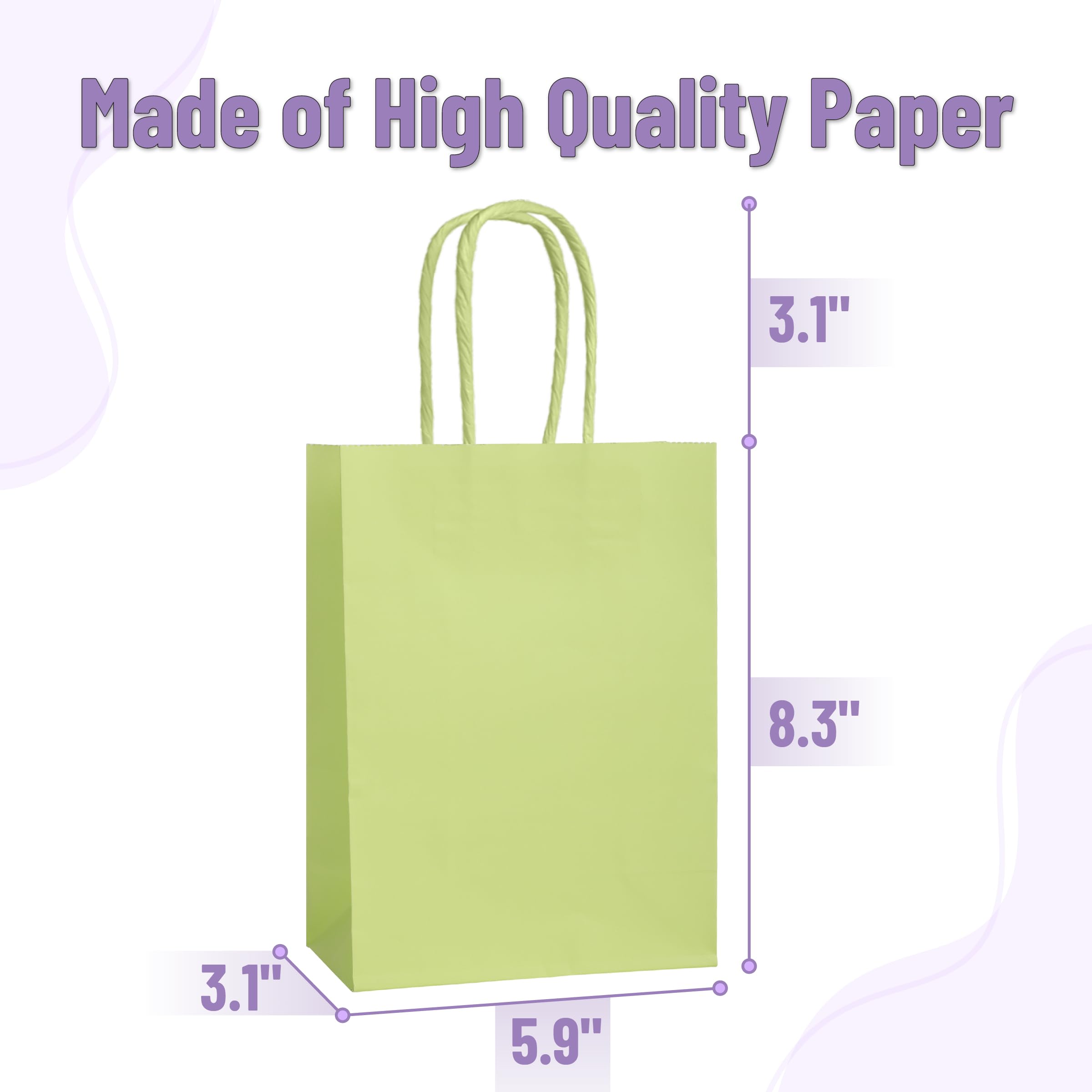 Mr. Pen gift bags with reinforced flat bottoms prevent tipping