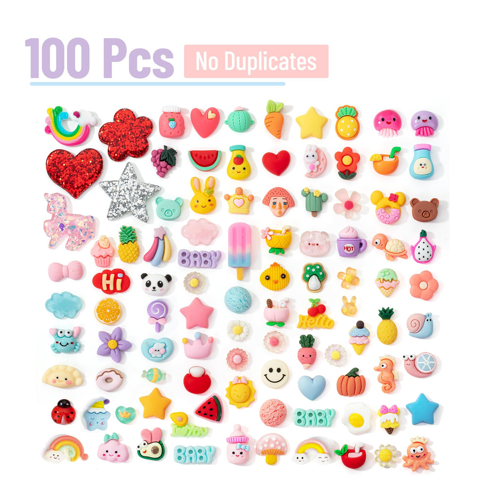 Mr. Pen slime charms chocolate shapes spark playful textures for kids' slime and decoden crafts.