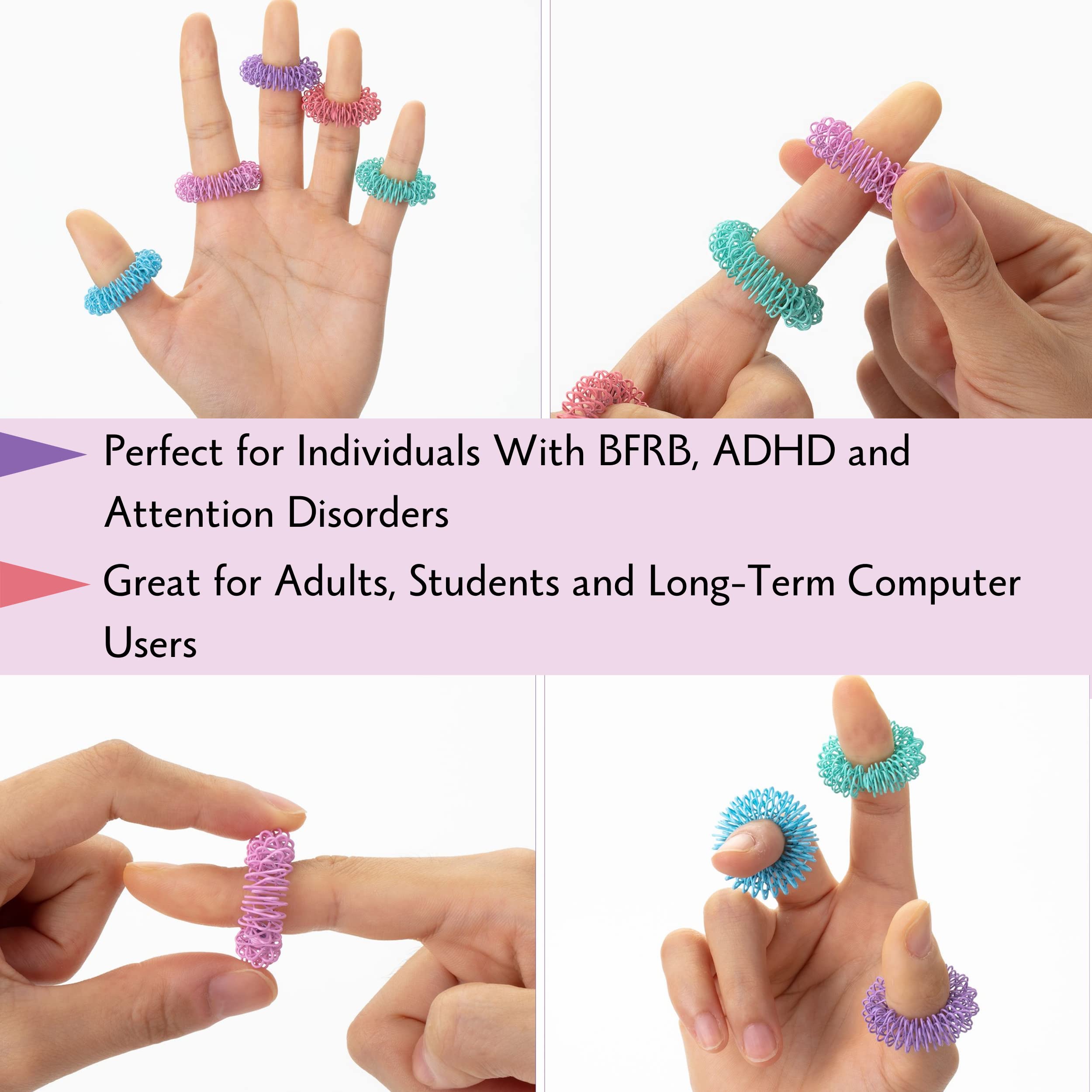 Anodized coating preserves color and durability on rings.