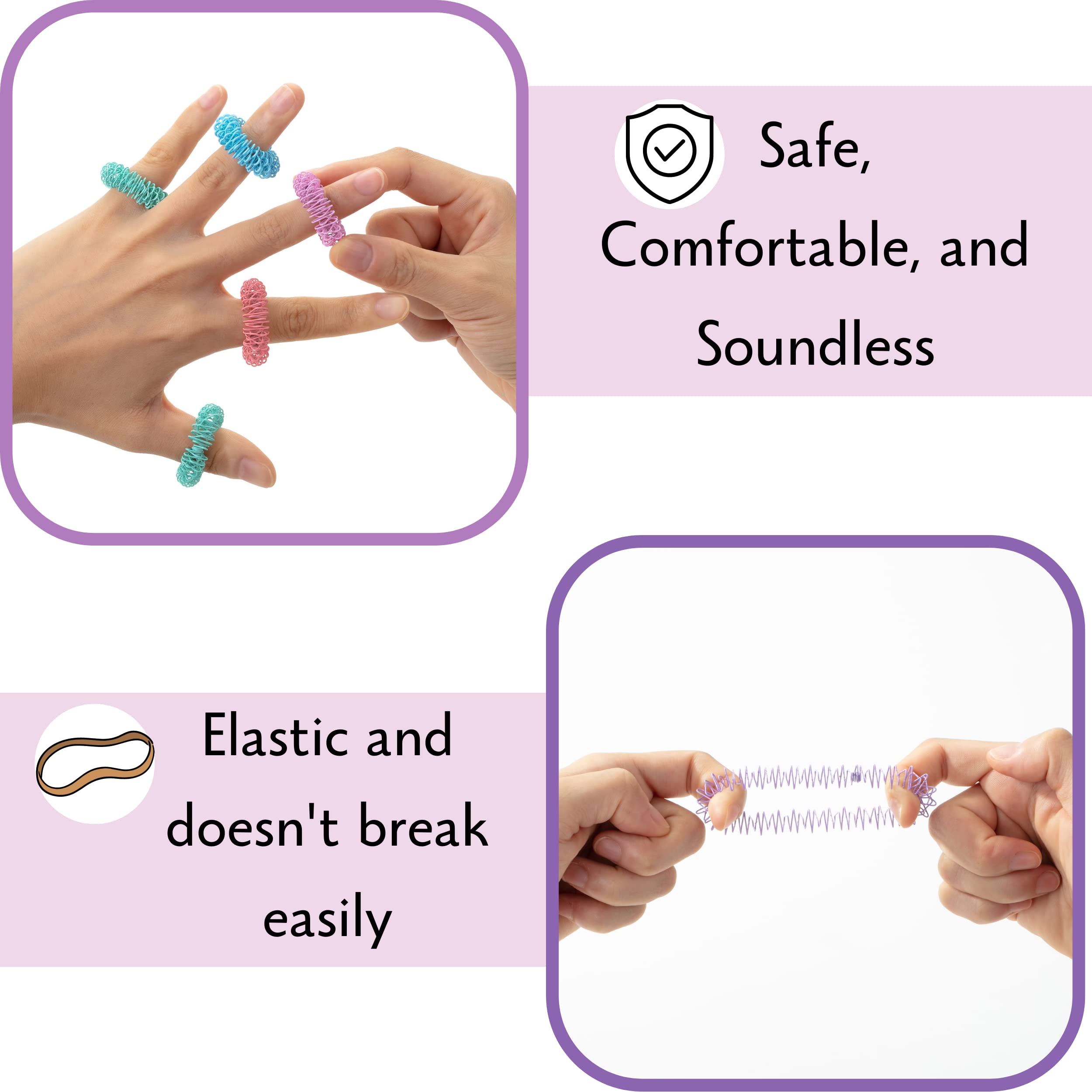 Mr. Pen spiky ring worn on finger with subtle acupressure.
