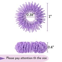 Close-up of spikes on Mr. Pen rings for sensory engagement.