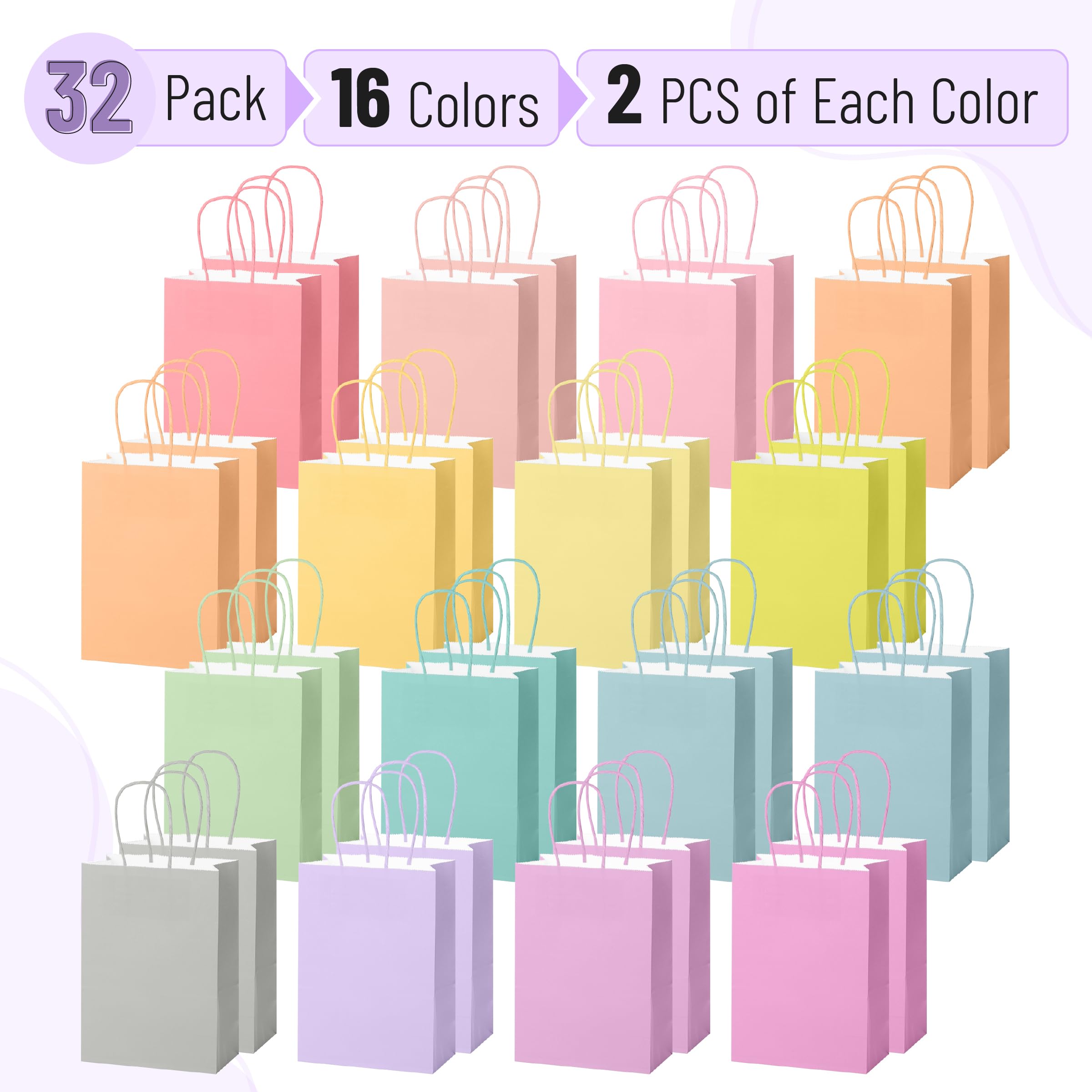 Mr. Pen gift bags with twisted handles for easy carrying