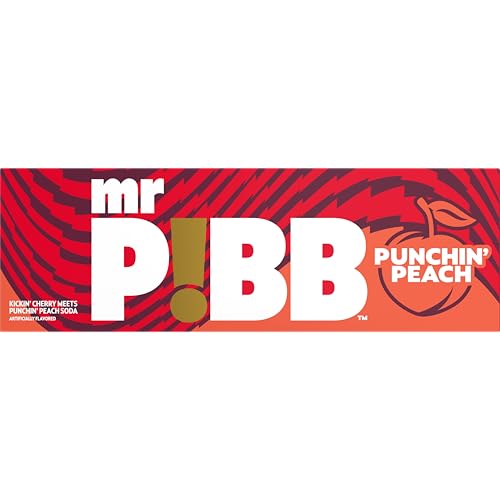 MR PIBB Punchin' Peach can pour into glass for a peachy moment