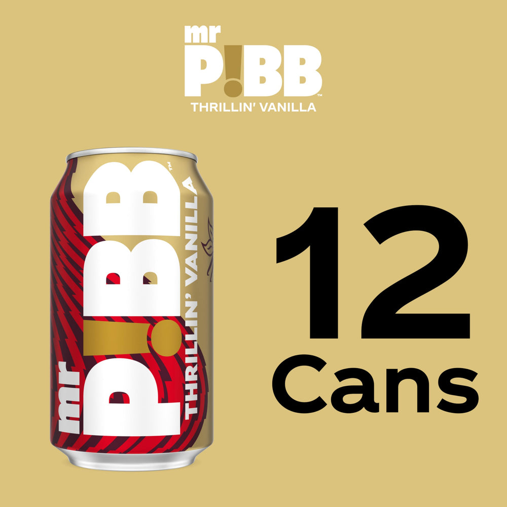 Mr Pibb Thrillin' Vanilla served in a frosty glass with condensation