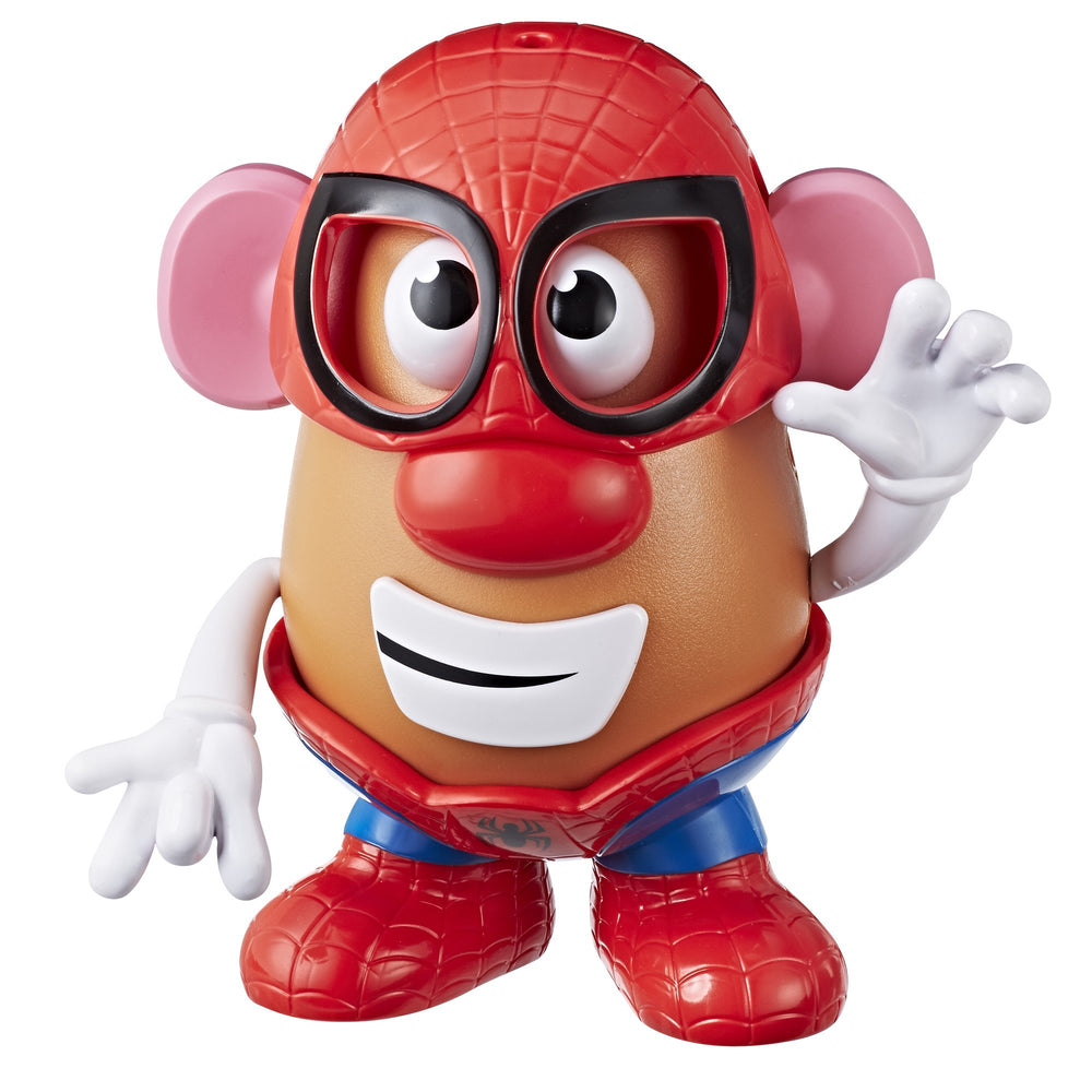Mr. Potato Head Spider-Man mask demonstrates iconic look for creative dress-up
