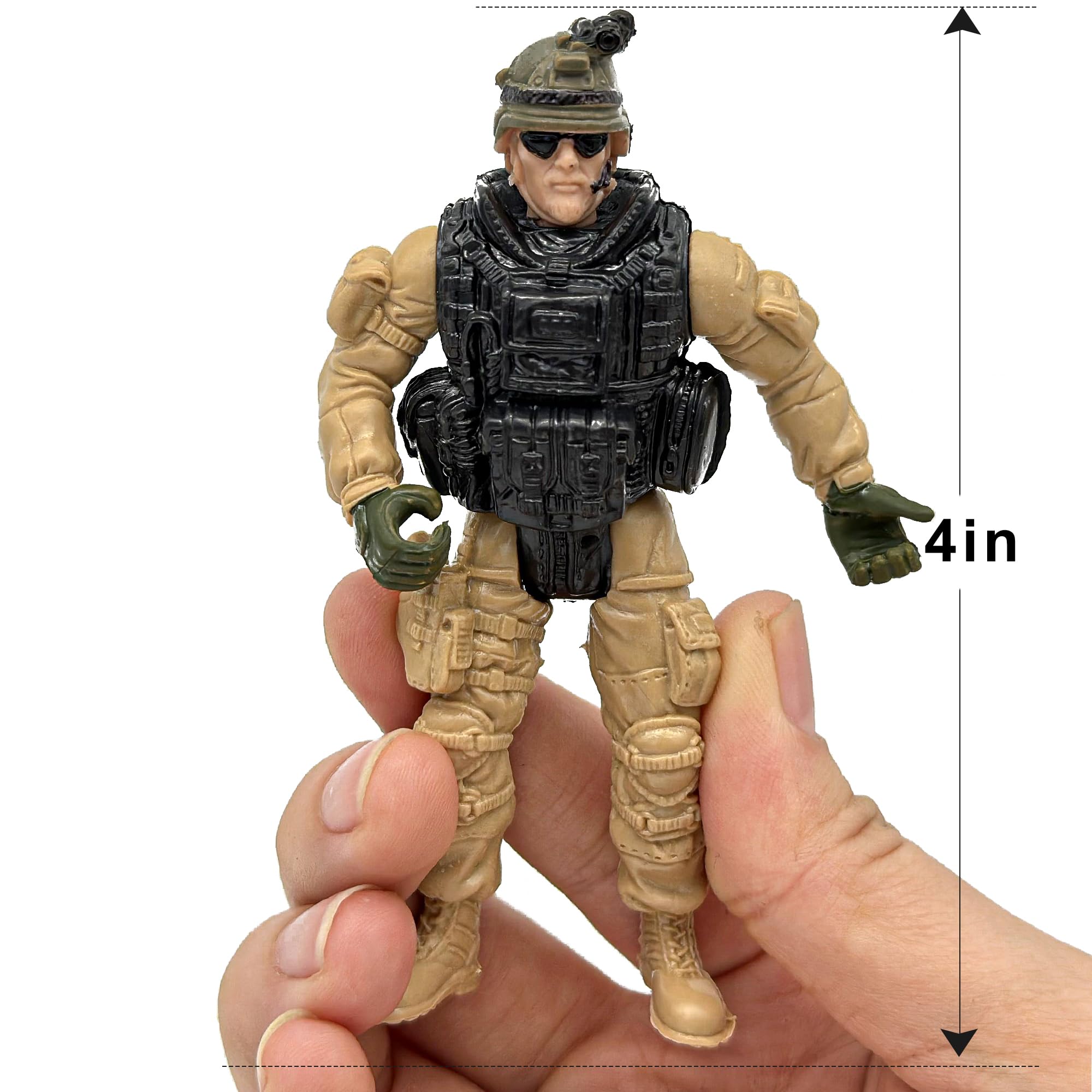 Mr.River figures pair with vehicles for larger battle setups.