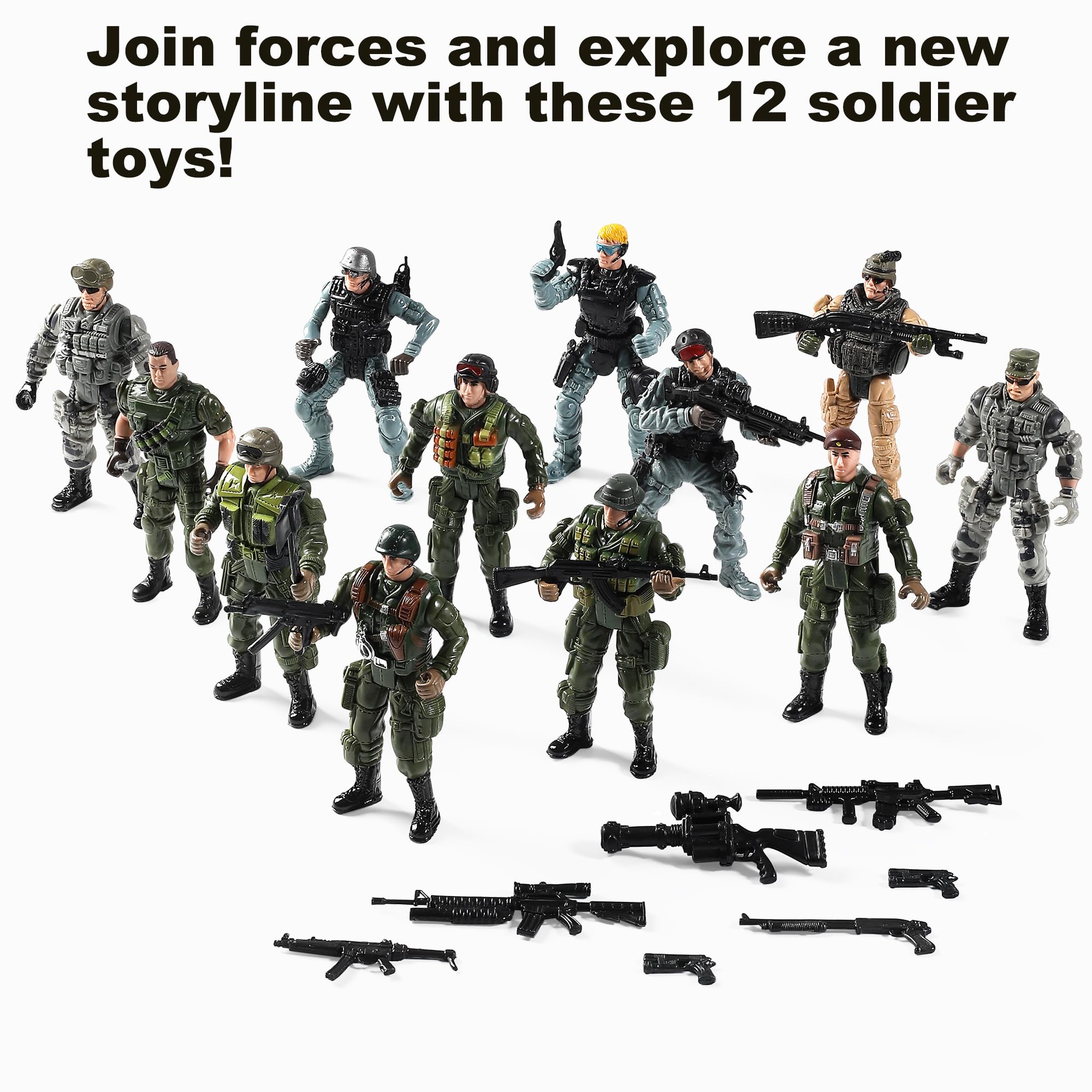 Mr.River Special Forces combat soldiers ready for dynamic action play sessions.