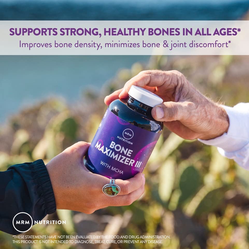 MRM Bone Maximizer III nutrient panel highlights magnesium and zinc