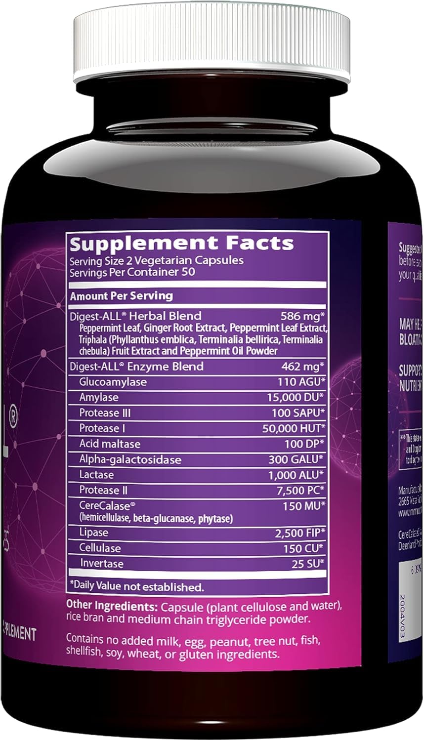 MRM Digest-All packaging on display for convenient daily use.