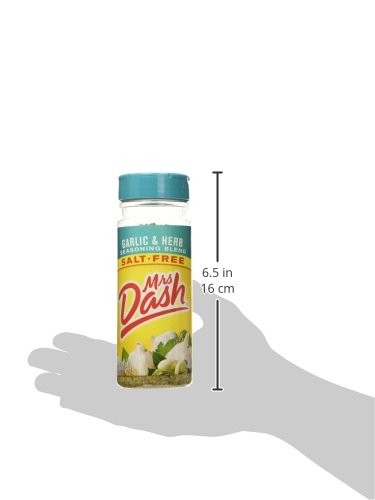 Store display features Mrs. Dash garlic herb salt-free seasoning.