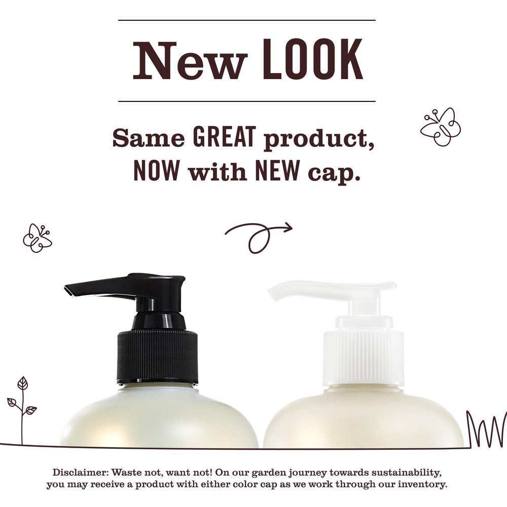 Kitchen scene with Mrs. Meyer's Basil Scent hand soap in use.