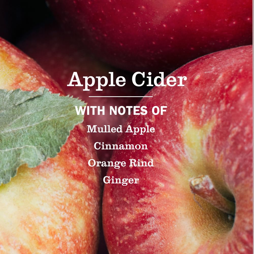 Close-up of spray bottle showing fresh Apple Cider scent while cleaning surfaces.