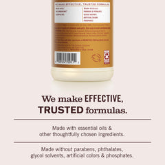 Cruelty-free and Leaping Bunny certified label on bottle.