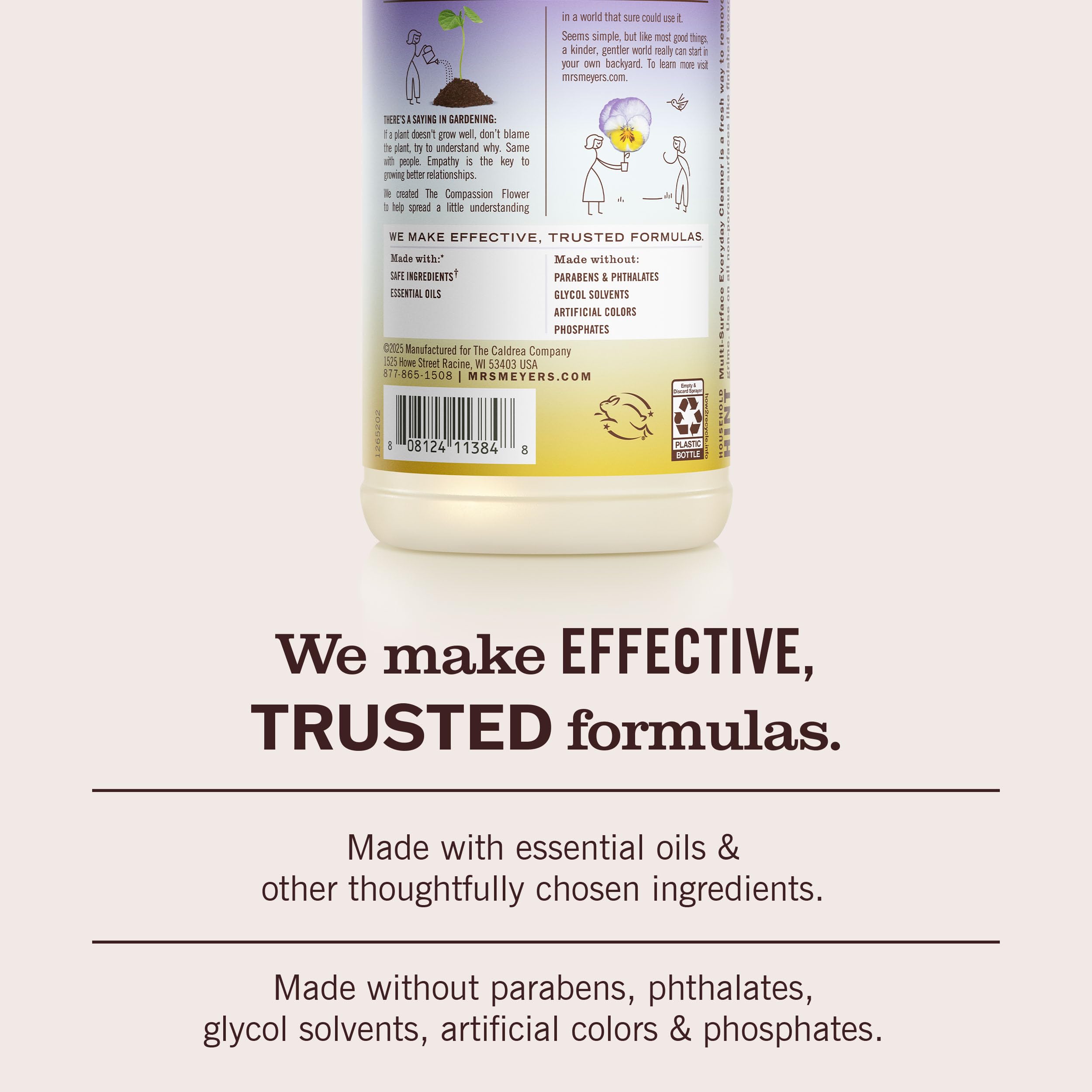 Quick wipe-down on kitchen surfaces with Mrs. Meyer's cleaner.