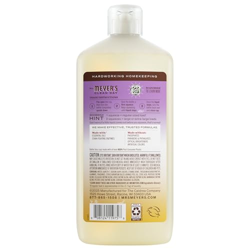 Mrs. Meyer’s Compassion Flower label close-up highlights ingredients and floral fragrance notes.