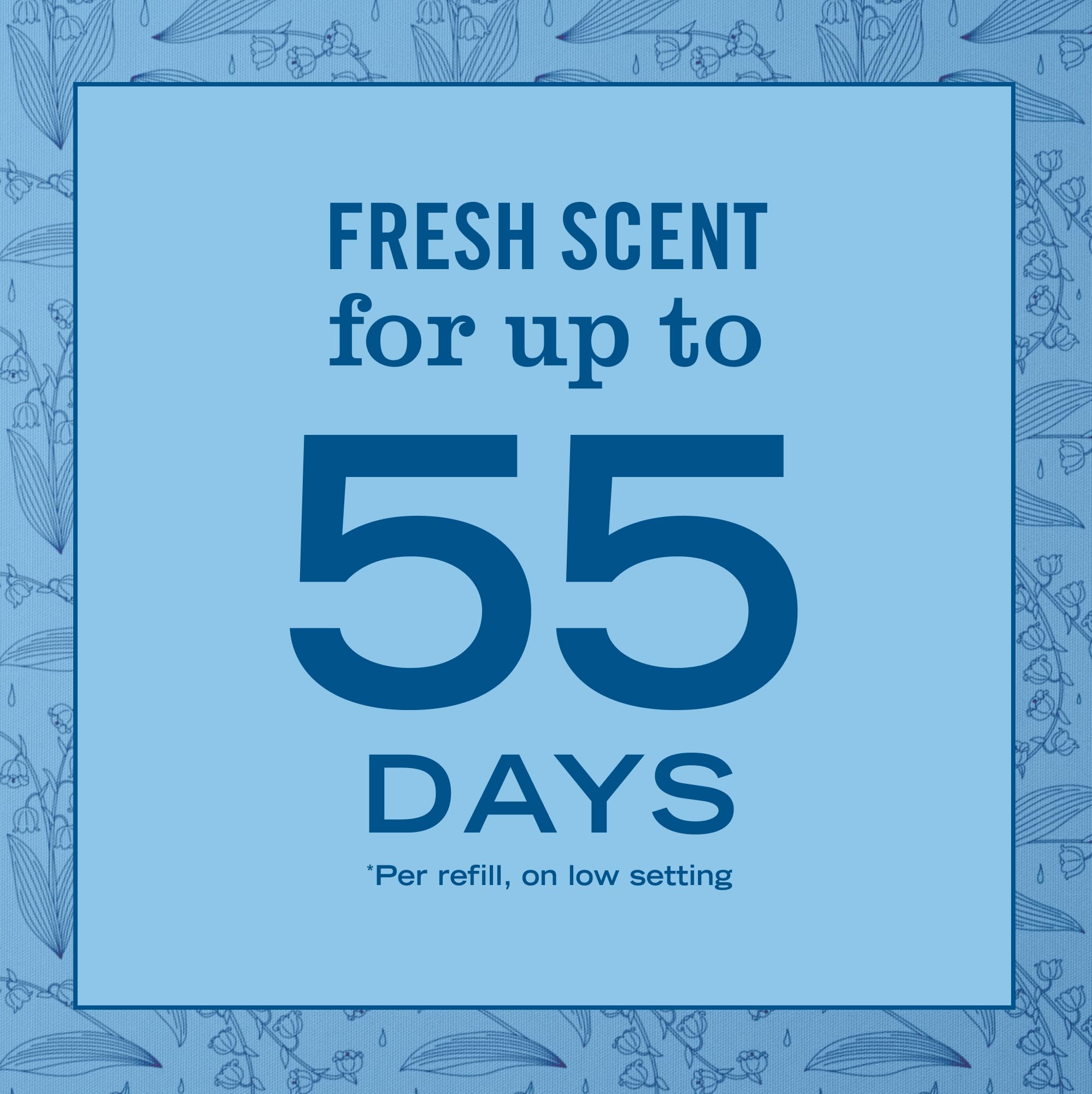 Reusable glass refills minimize waste while delivering long-lasting fragrance.