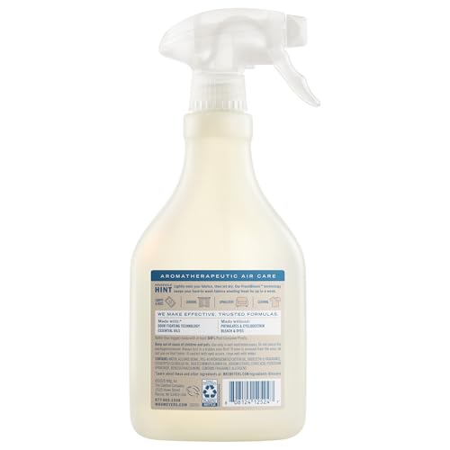 Mrs. Meyer's Clean Day Fabric Freshener spray nozzle for quick textile refresh.