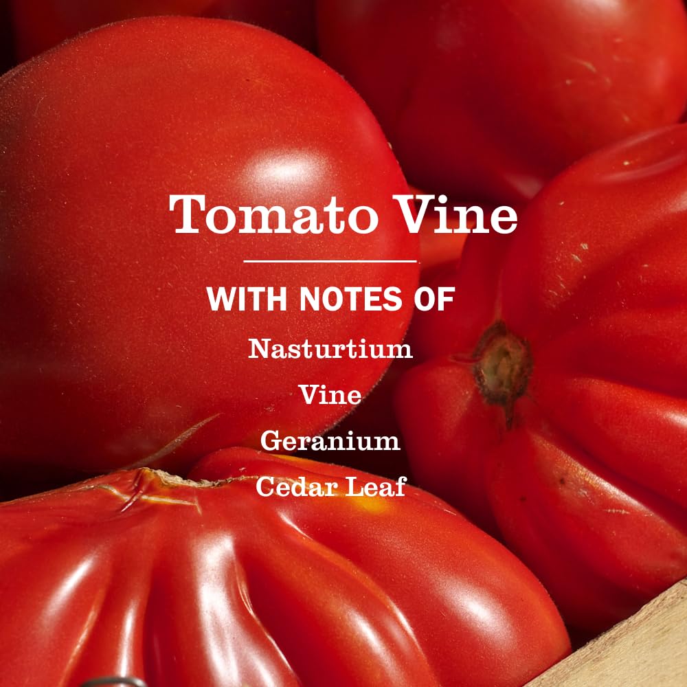 Front label of Mrs. Meyer's Tomato Vine soap highlighting cruelty-free ingredients.