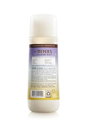 Close-up of the label on Mrs. Meyer's Scent Booster highlighting features.