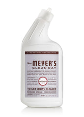 Mrs. Meyer's Clean Day Lavender bottle highlights plant-based cleaning power for toilet freshness.