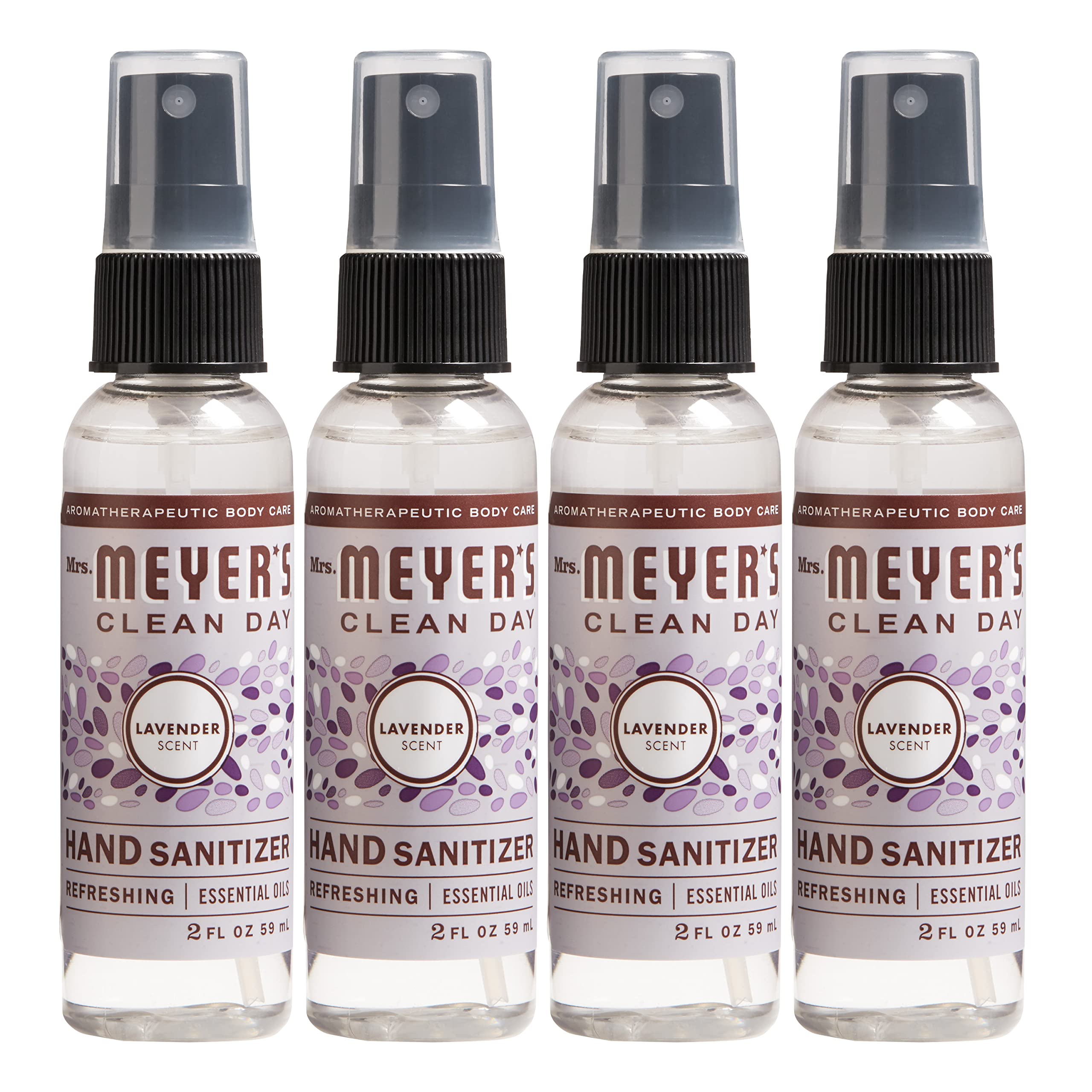 Mrs. Meyer's Lavender hand sanitizer bottle for on-the-go cleansing