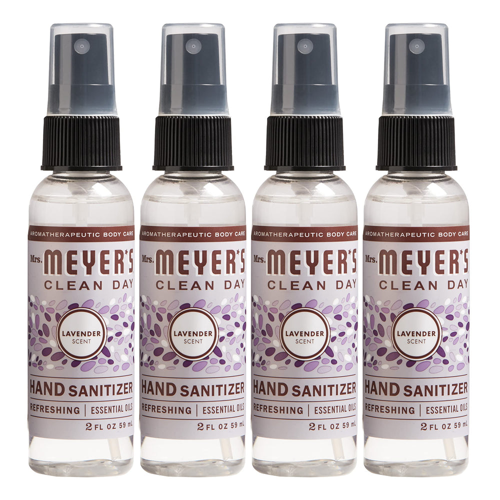 Mrs. Meyer's Lavender hand sanitizer bottle for on-the-go cleansing