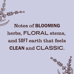 Lavender scented oil refill in clear glass jar highlighting garden-inspired aroma