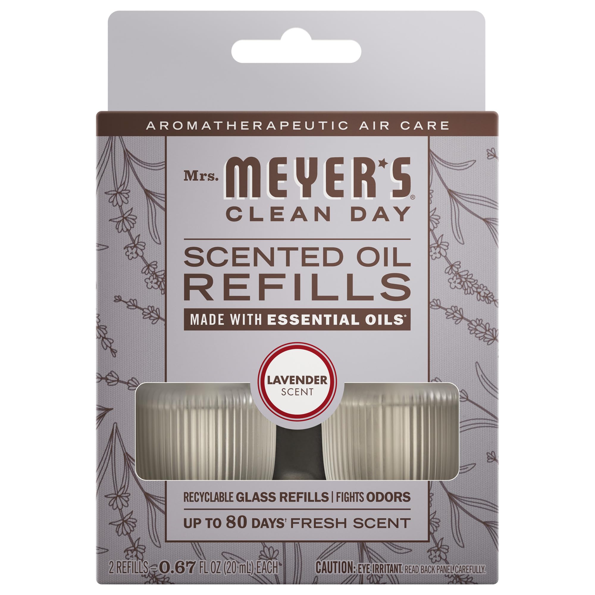 Mrs. Meyer's Lavender oil refills in glass jar close-up for long-lasting fragrance
