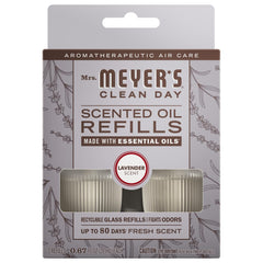 Mrs. Meyer's Lavender oil refills in glass jar close-up for long-lasting fragrance