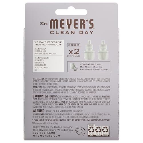 Two-pack Lavender refills in glass jars ready for diffuser replacement