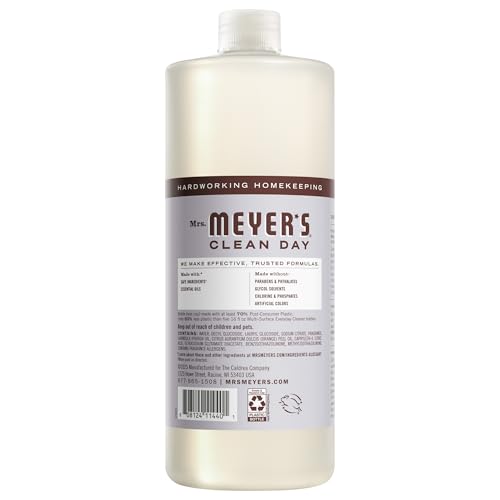 Mrs. Meyer's Clean Day Lavender bottle cap close-up highlighting fragrance
