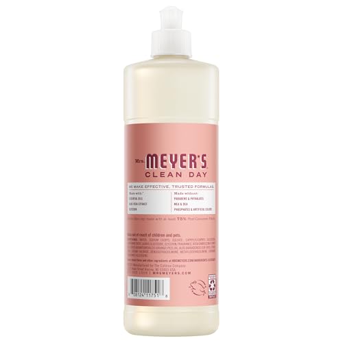 Mrs. Meyer's Clean Day Rose label highlights fresh garden fragrance