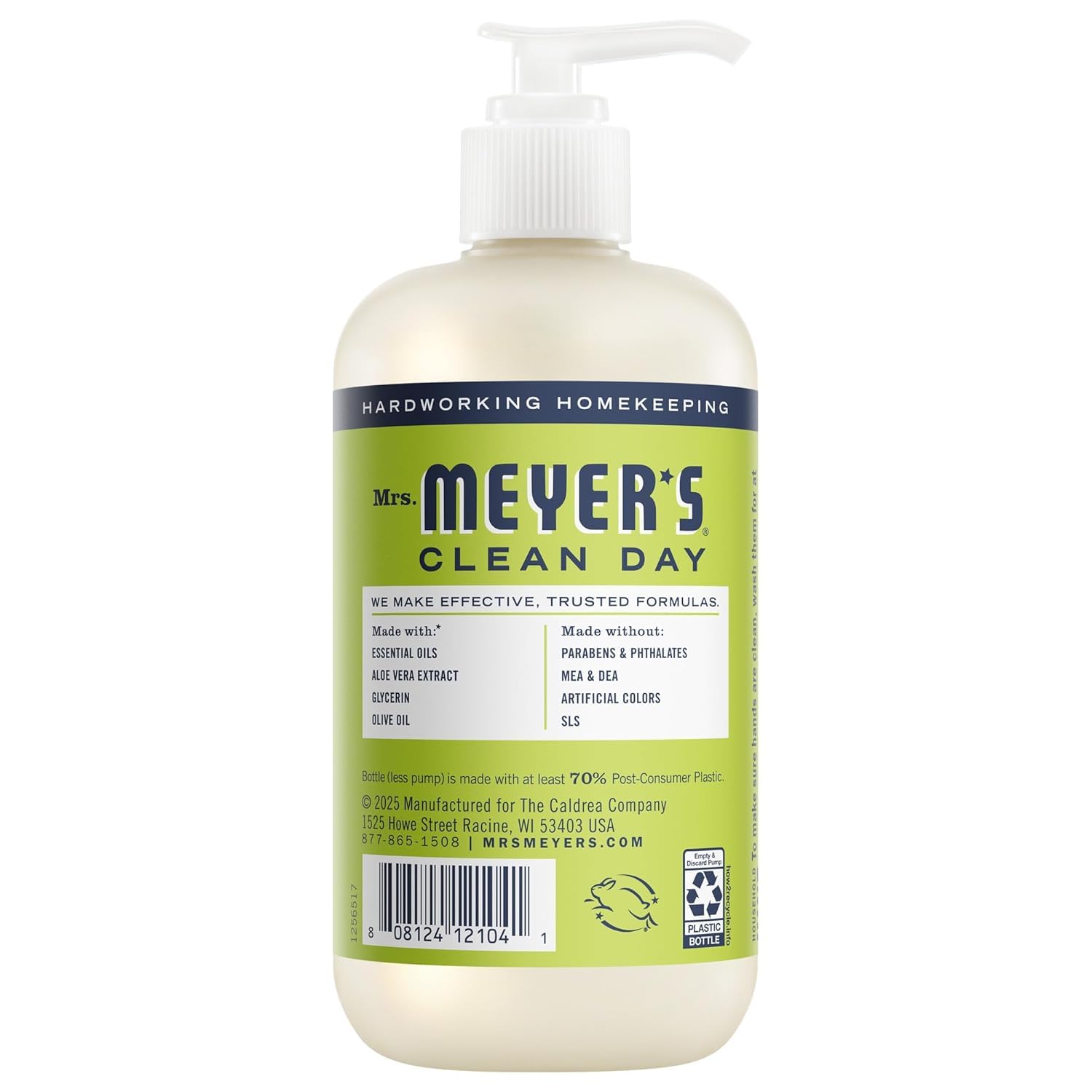 Mrs. Meyer's Clean Day Lavender hand soap pump, clean floral notes for daily use.