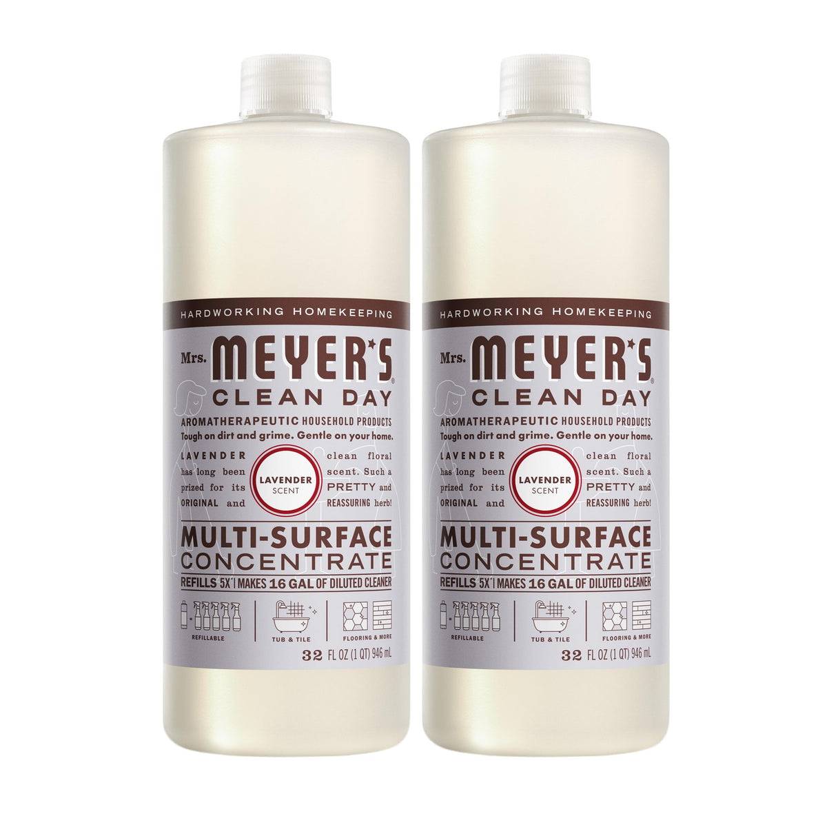 Mrs. Meyer's Clean Day Lavender multi-surface bottle for versatile cleaning