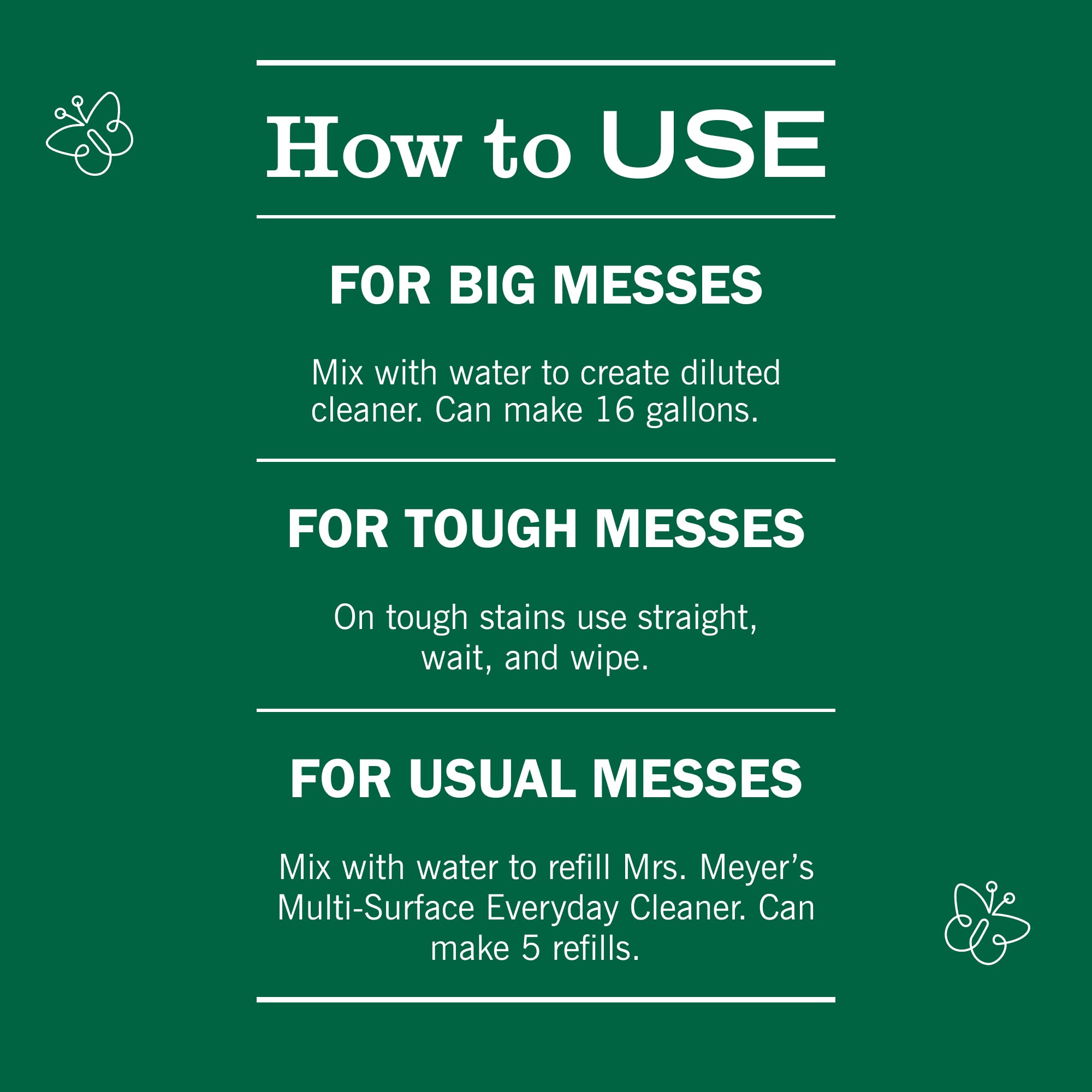 Safe for non-porous surfaces across rooms for quick cleaning