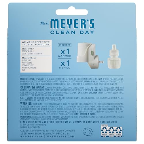 Mrs. Meyer's Clean Day Glass refill jar close-up showing refined design