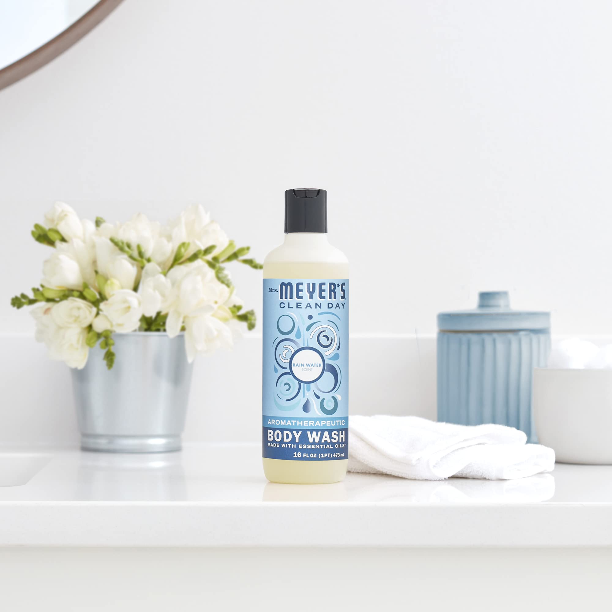 Rain Water packaging evokes a clean, garden-inspired shower routine.