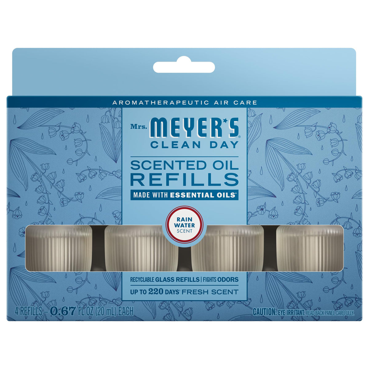 Mrs. Meyer's Rain Water refill jar delivers garden-fresh fragrance for any room.